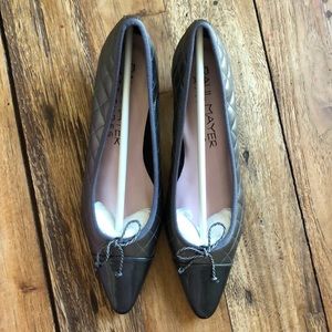 Paul Mayer Attitude Regal Pewter shoe kitten heel